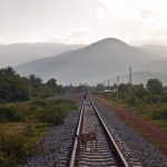 カンボジアの鉄道風景