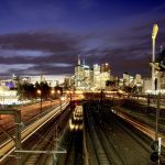 メルボルン　オーストラリアの鉄道風景